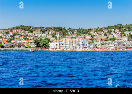 Istanbul, Turkey, 23 July 2011: Kinali Island, Princes Islands district of Istanbul Stock Photo