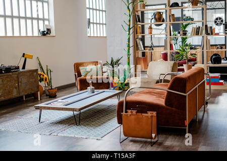 Interior of a loft office Stock Photo