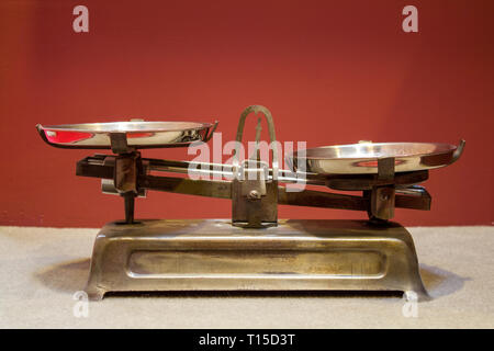 Old antique iron scales Stock Photo