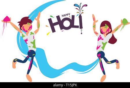 Drawing Indian Festival Happy Holi Celebration Stock Vector (Royalty Free)  168642377 | Shutterstock
