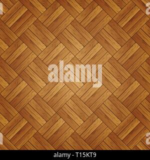 Seamless pattern of realistic wooden plank, vector illustration. Stock Vector