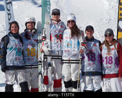 Quebec, Canada. , . World moguls champion, Mikael Kingsbury wins the Canadian Moguls Championship Series presented by Toyota at Val Saint-Come Credit: richard prudhomme/Alamy Live News Stock Photo