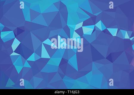 Elegant blue low poly abstract polygon vector background Stock Vector
