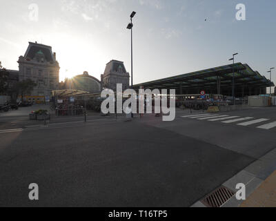 Ostend, Belgium - 7 August 2018: Image of the Ostend train station and its surroundings. Stock Photo