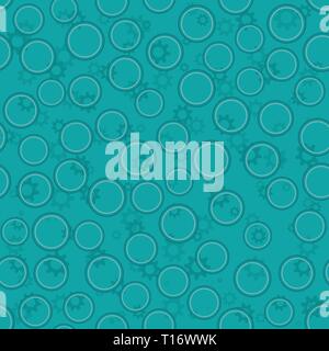 Abstract seamless background with bubbles pattern,vector illustration Stock Vector