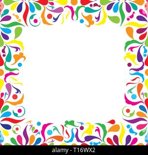 Bright seamless frame, vector ilustraton Stock Vector