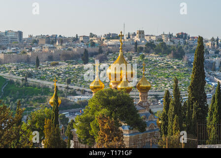 Church of Mary Magdalene in Jerusalem, Israel Stock Photo