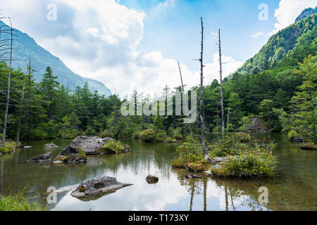 It is the prime attraction of the Chubu SangakuNational Park Stock Photo