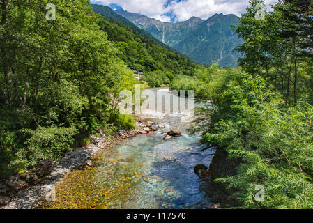 It is the prime attraction of the Chubu SangakuNational Park Stock Photo