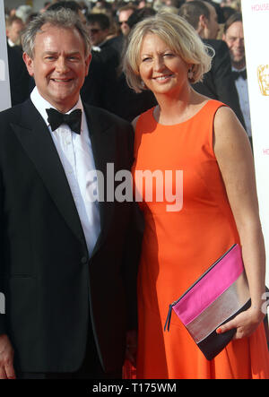 May 08, 2016 - London, England, UK - BAFTA TV Awards 2016, Royal Festival Hall - Red Carpet Arrivals Photo Shows: Hugh Bonneville and wife Lulu Willia Stock Photo