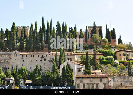 Landscape panorama from Tuscany, in the Chianti region Stock Photo