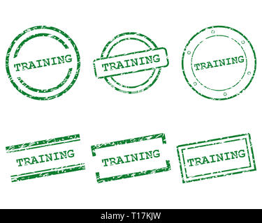 Training stamps Stock Photo