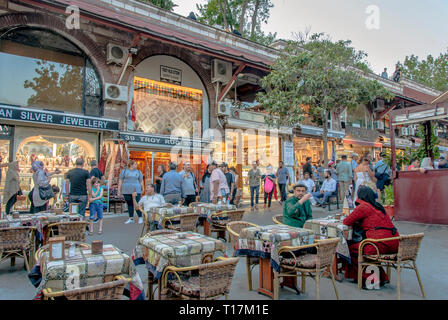 Istanbul, Turkey, 23 August 2018: Arasta Bazaar at Sultanahmet Stock Photo