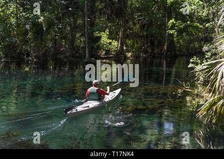 Kayaking the Silver Springs River Ocala, Florida USA Stock Photo - Alamy