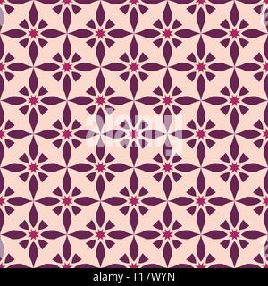 Abstract pattern in Arabian style. Ornamental seamless pattern. Elegant texture with carved grid, lattice, floral figures, repeating geometric tiles.  Stock Vector