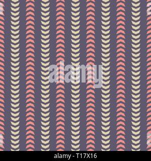 Abstract seamless stripe pattern. Modern stylish texture. Repeating geometric shapes. Arrow symbols. Parallel stripes. Minimalistic graphic print. Stock Vector