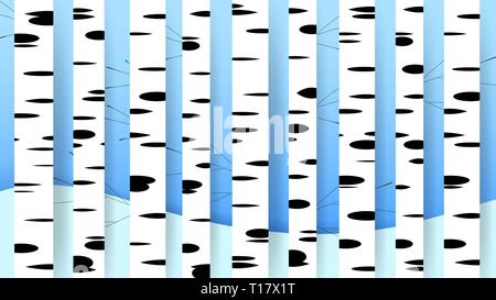Birch Background. Flat Vector Tree. Concept Vector Illustration. Vector Background. Birch Tree Background. Color Silhouette Symbol. Stock Vector