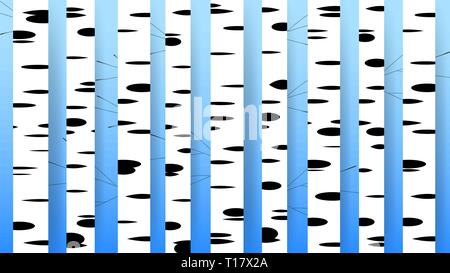 Birch Background. Flat Vector Tree. Concept Vector Illustration. Vector Background. Birch Tree Background. Color Silhouette Symbol. Stock Vector