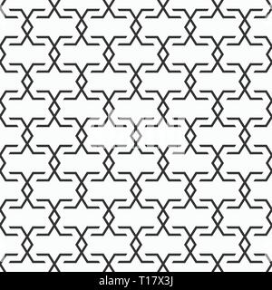 Abstract ethnic geometric pattern. Regularly repeating geometric shapes. Tribal decorative pattern. Vector background. Stock Vector