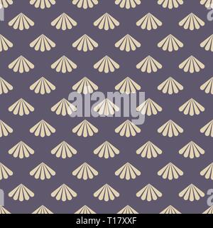Vector color seamless pattern. Modern stylish texture. Japanese pattern. Fan pattern. Antique ornament. Repeating geometric tiles of triangle. Stock Vector