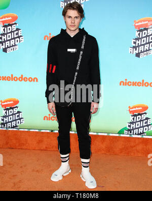 Los Angeles, USA. 23rd Mar, 2019.  Logan Shroyer arrives at Nickelodeon's 2019 Kids' Choice Awards held at the USC Galen Center on March 23, 2019 in Los Angeles, California, United States. (Photo by Xavier Collin/Image Press Agency) Credit: Image Press Agency/Alamy Live News Stock Photo