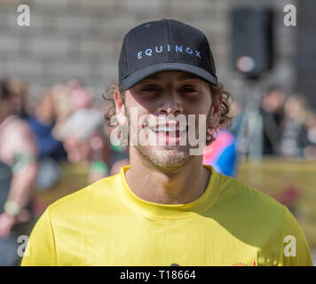 Celebrities take part in second annual half marathon in central London with a route going through both the City of London and City of Westminster Featuring Mike Mulvey World Record attempt as