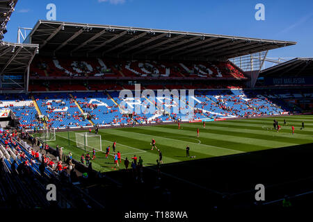 Cardiff, Wales, UK. 24th Mar 2019. General View of the Ninian Stand. Wales v Slovakia UEFA Euro 2020 Qualifier at the Cardiff City Stadium, Credit: Lewis Mitchell/Alamy Live News Stock Photo