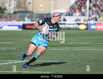 Trailfinders Sports Ground, London, UK. 24th Mar, 2019. Betfred Super League rugby, London Broncos versus Hull FC; Danny Houghton of Hull Credit: Action Plus Sports/Alamy Live News Stock Photo