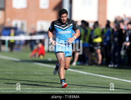 Trailfinders Sports Ground, London, UK. 24th Mar, 2019. Betfred Super League rugby, London Broncos versus Hull FC; Bureta Faraimo of Hull Credit: Action Plus Sports/Alamy Live News Stock Photo