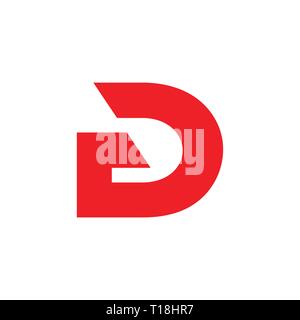 abstract letter dg simple geometric logo Stock Vector