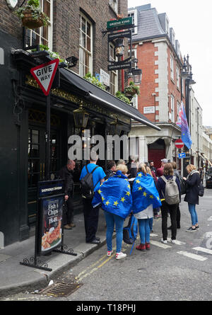 London, England, UK. 23rd March 2019, Anti Brexit Protestors in London, UK. Credit J Walters/Alamy Live News Stock Photo
