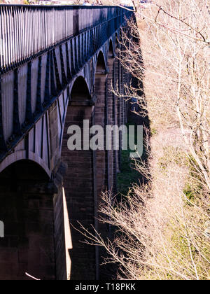 Pontcysyllte Aqueduct and Canal, near Langollen, Wales, UK Stock Photo