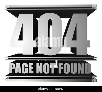 Page not found, 404 HTTP Header Code Stock Photo