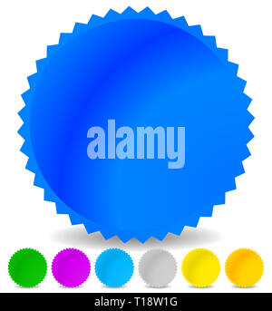 Colorful badges with blank space, vector Stock Photo - Alamy