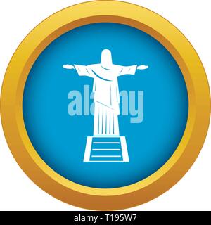 Cristo redentor icon blue vector Stock Vector Image & Art - Alamy