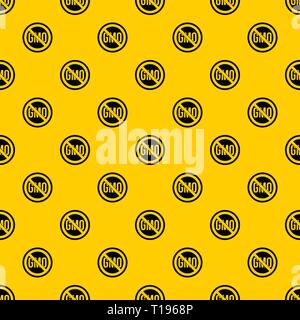 Stop GMO pattern vector Stock Vector