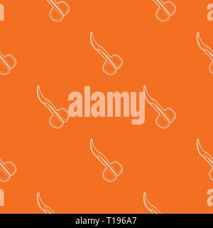 Scissors pattern vector orange Stock Vector