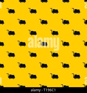 Cart with luggage pattern vector Stock Vector