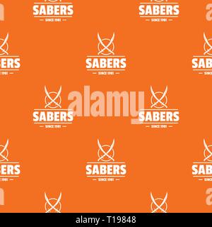 Saber pattern vector orange Stock Vector