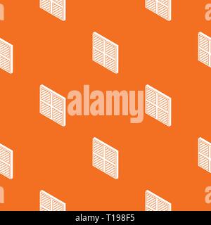 Square window frame pattern vector orange Stock Vector