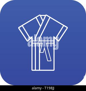 Robe icon blue vector Stock Vector