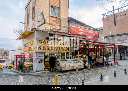 Istanbul, Turkey, 29 January 2019: The women's market Stock Photo