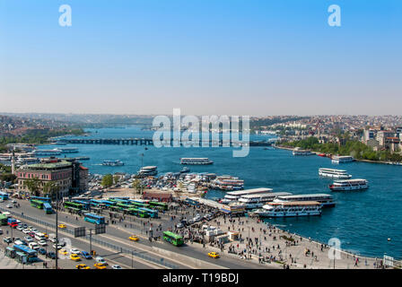 Istanbul, Turkey, 25 April 2006: Halic, Eminonu Stock Photo