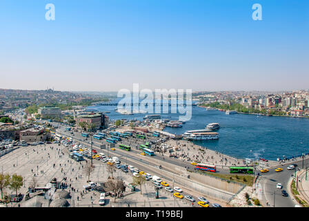 Istanbul, Turkey, 25 April 2006: Halic, Eminonu Stock Photo