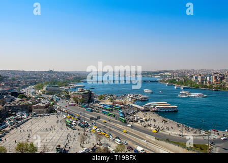 Istanbul, Turkey, 25 April 2006: Halic, Eminonu Stock Photo