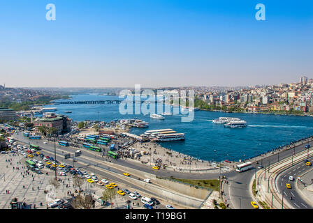 Istanbul, Turkey, 25 April 2006: Halic, Eminonu Stock Photo