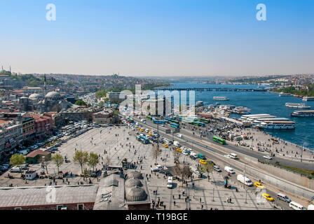 Istanbul, Turkey, 25 April 2006: Halic, Eminonu Stock Photo