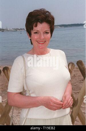 CANNES, FRANCE - May 17, 1998:  Actress BRENDA BLETHYN at Miramax Films party at the Cannes Film Festival. Stock Photo