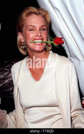 CANNES, FRANCE - May 22, 1998: Actress KYLIE BAX at AmFAR's Cinema