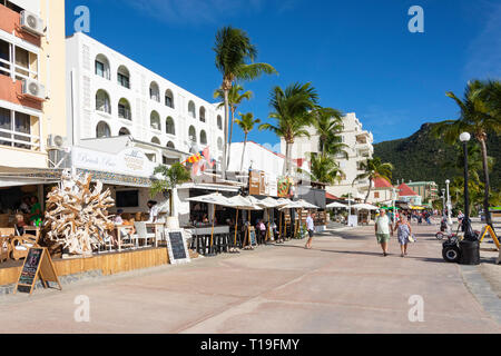 The Boardwalk, Philipsburg, St Maarten, Saint Martin, Lesser Antilles, Caribbean